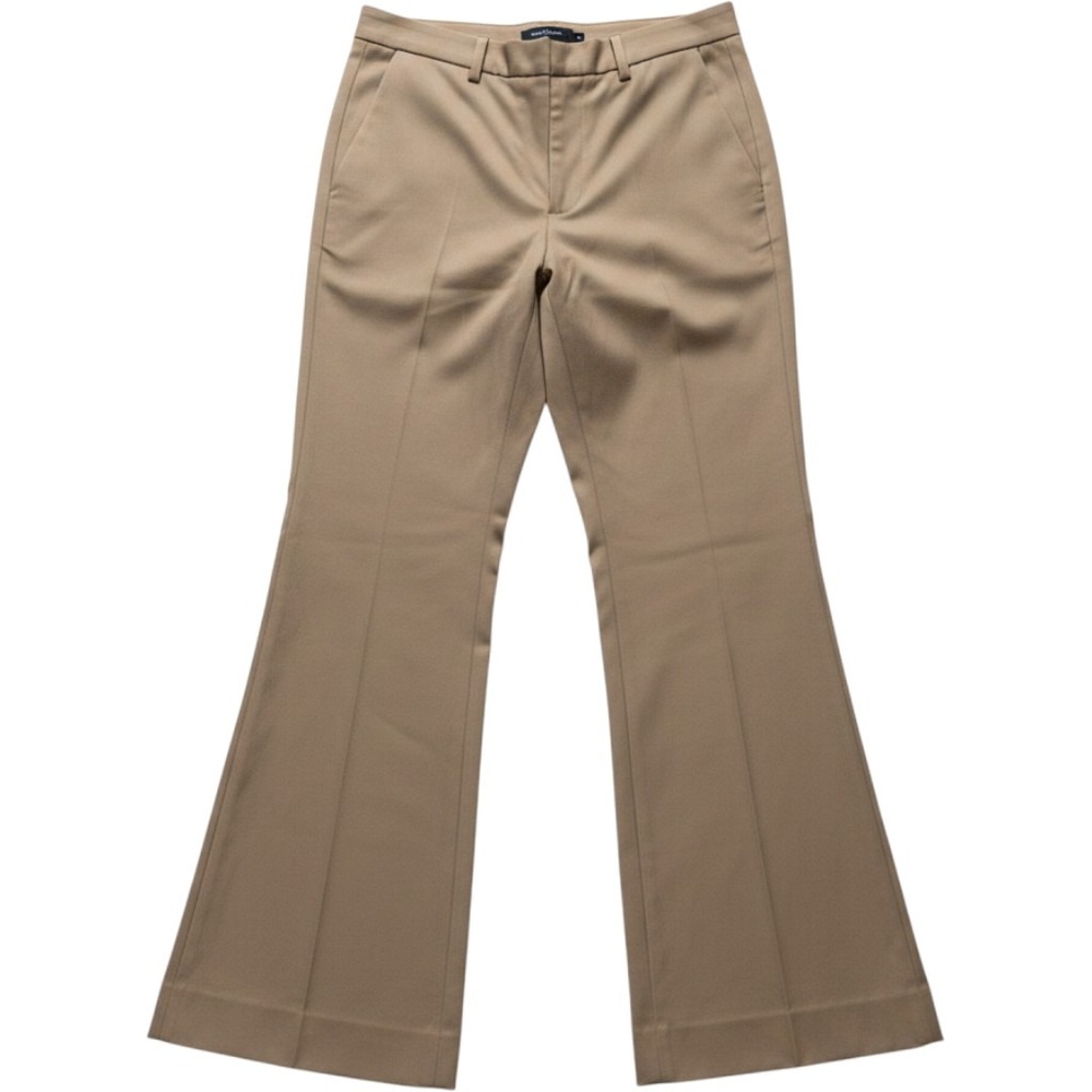 Banana Republic Sloan Flare Cut Tan Khaki Dress Pants Trousers Womens 6 NEW